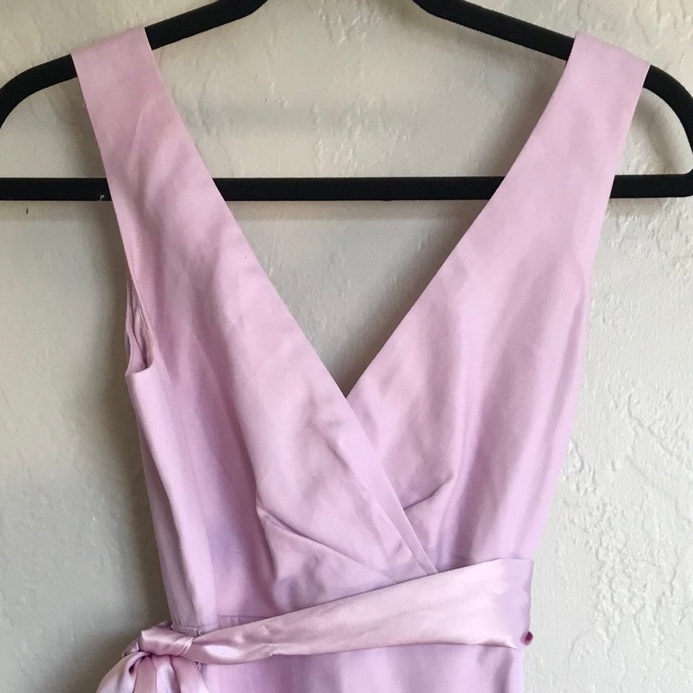 J. Crew Pink Serena Cotton Cady belted dress